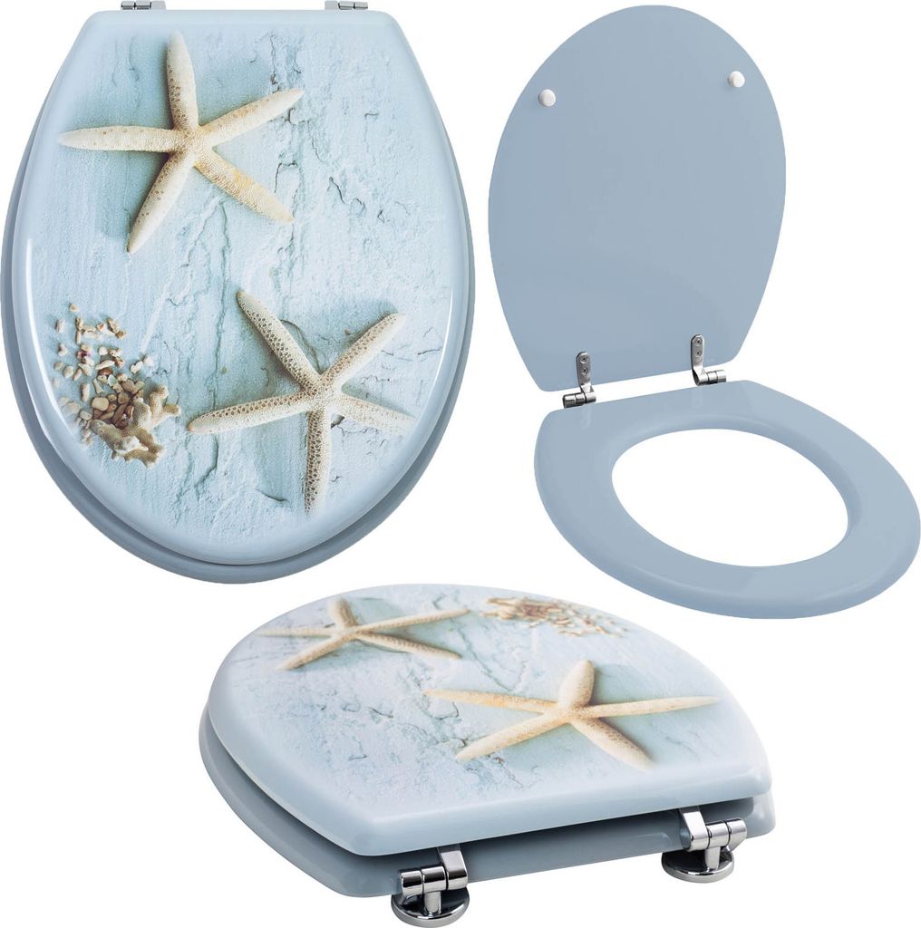 Grafner WC Sitz aus MDF stabile Qualität Star Produktbild 1