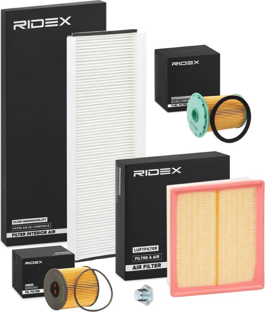 RIDEX Filterset Inspektionspaket Filtersatz für RENAULT MASTER II Kasten (FD) MASTER II Pritsche/Fahrgestell (ED/HD/UD) MASTER II Bus (JD)