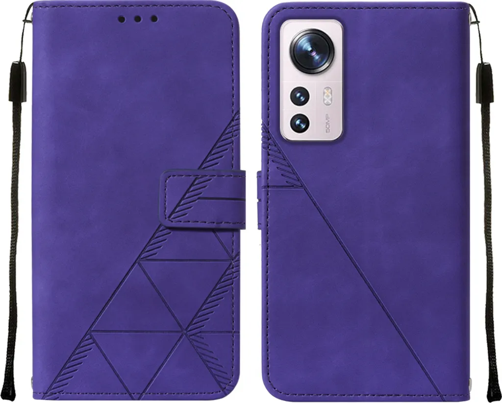 Custodia Protettiva Xiaomi 12X 12 12s Flip Case Anti-Urto Viola