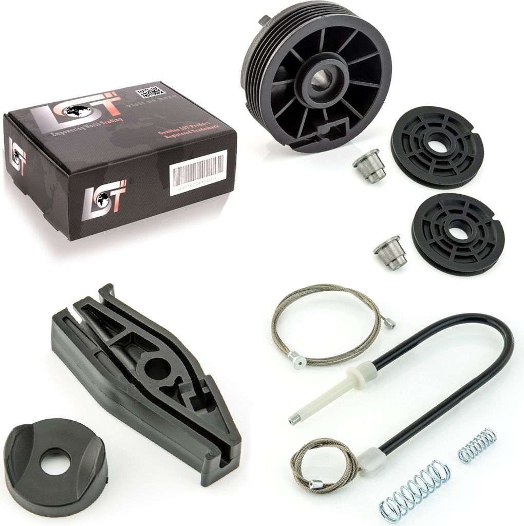 Fensterheber Reparatursatz Umlenkrollen Hinten Rechts Für Peugeot 206 Cc Cabrio
