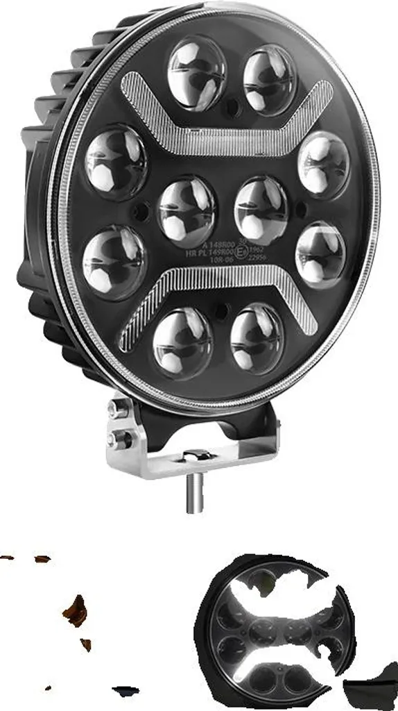 Projecteur LED de Travail 7 ou 9 Pouces IP68 Luminaire Extérieur 120W