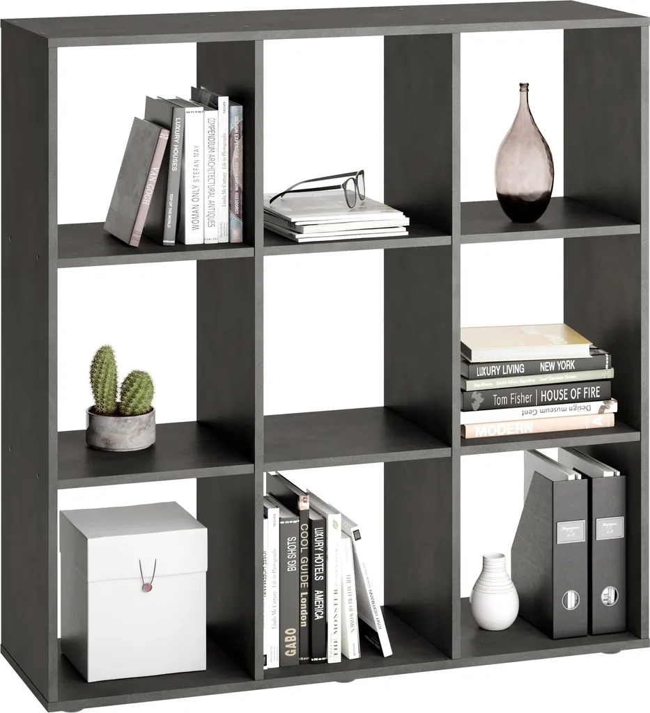 Étagère design Matera avec 6 niches de rangement asymétriques