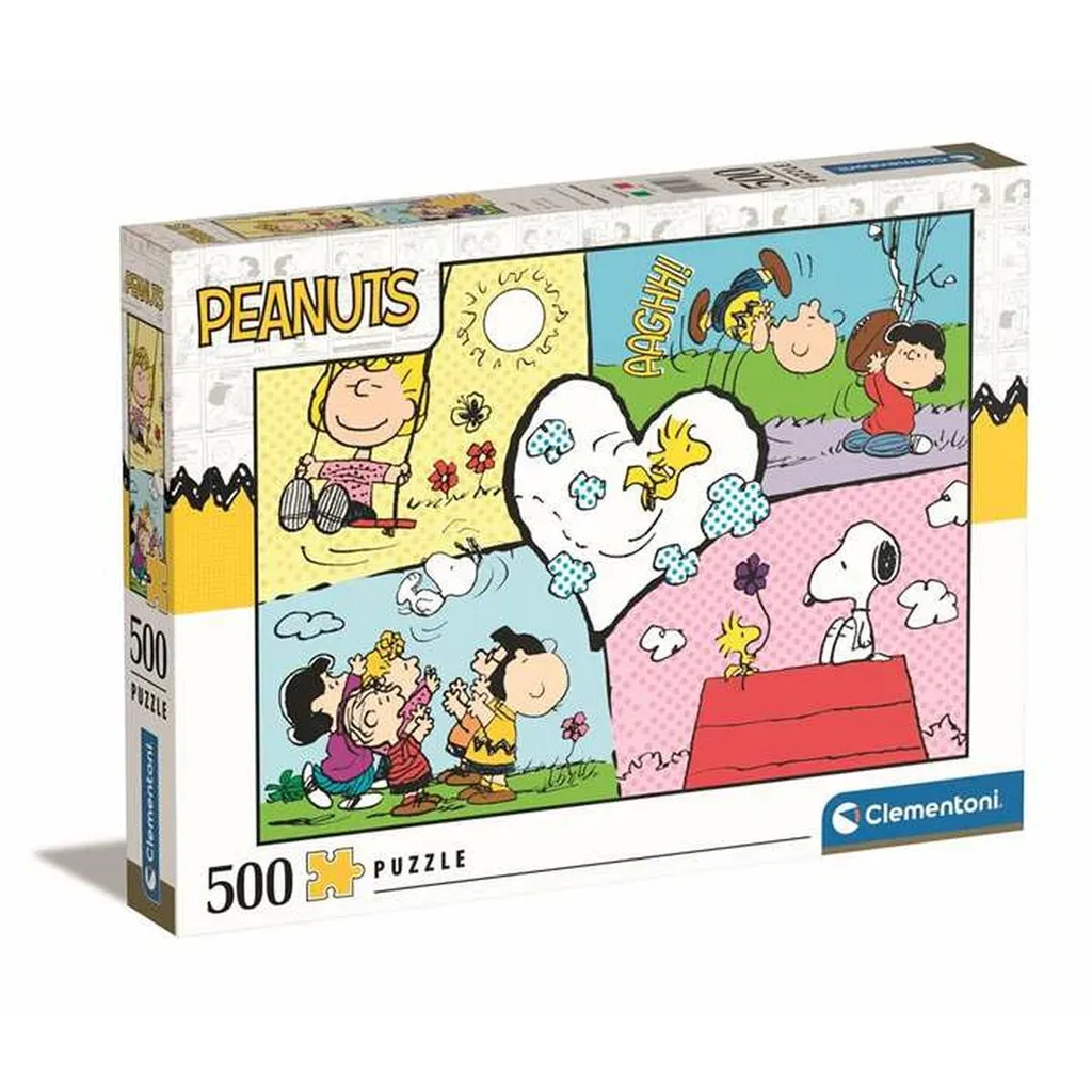 Puzzle 500 pièces Clementoni Peanuts - Anti-stress et Concentration