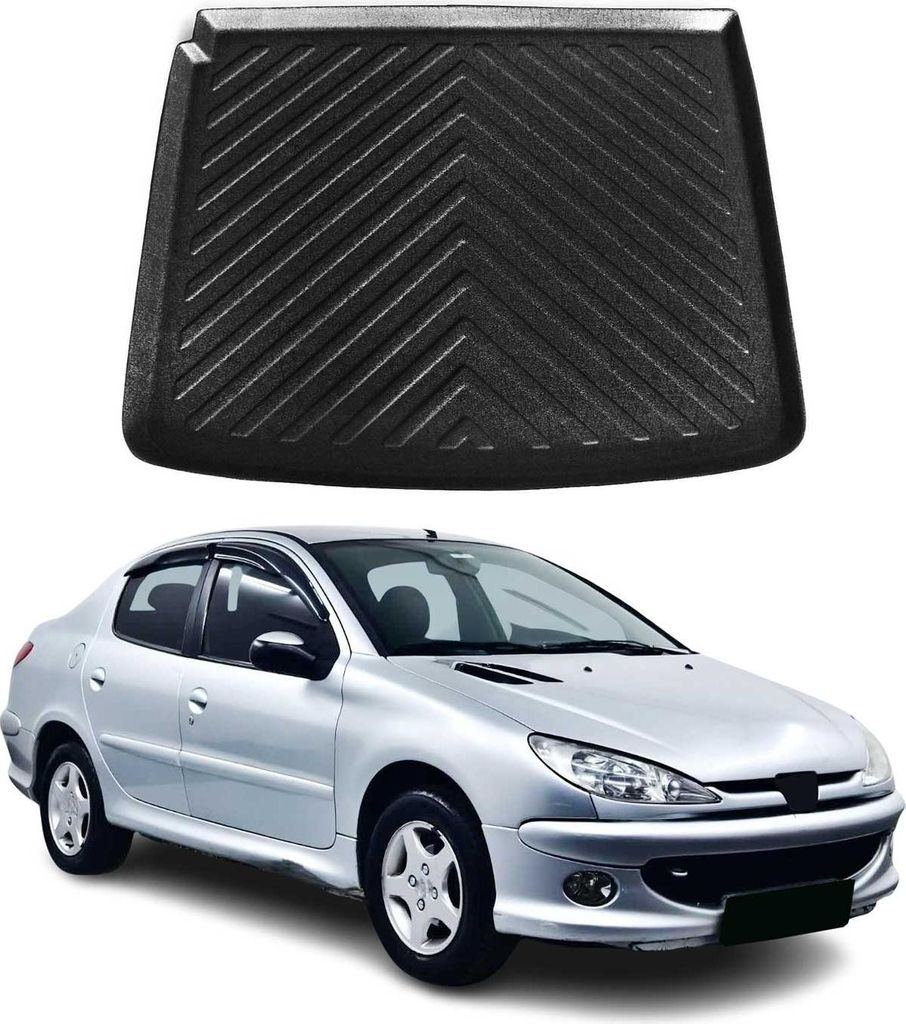 Kofferraumwanne Laderaumwanne für Peugeot 206 Stufenheck 2007-2012 Gummi TPE