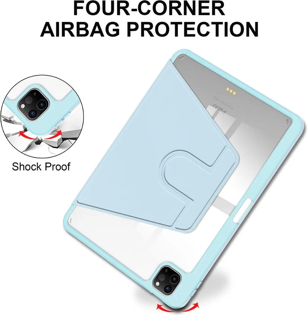ACEMO Custodia Per IPad Air 11 Pollici 6ª Gen (2024 M2) - Antiurto Con Tracolla, Portapenna E Pellicola In Vetro