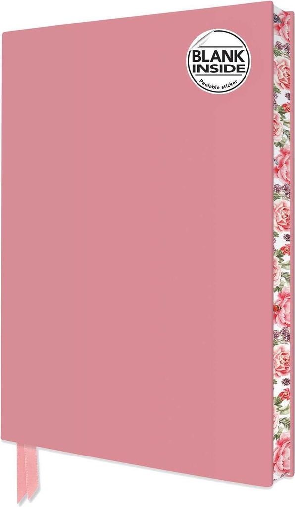 Baby Pink Blank Artisan Notebook (Flame Tree Journals)