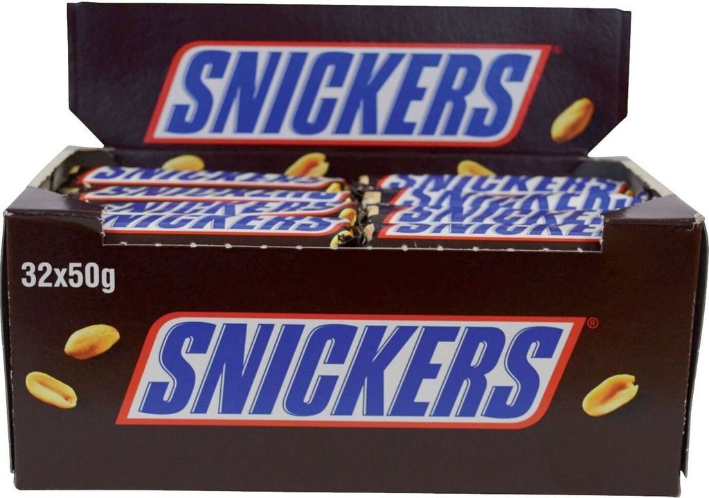 Snickers Riegel Display 32x 50g (1,60 Kg) 1.2 Produktbild 