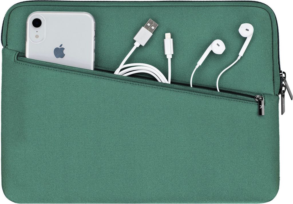 ARTWIZZ Neoprene Sleeve PRO Tasche für MacBook Air 13 Zoll (2018-2024) und MacBook Pro 13 Zoll (2016-2022) M1 M2 - Schutzhülle mit Zubehör-Fach ...