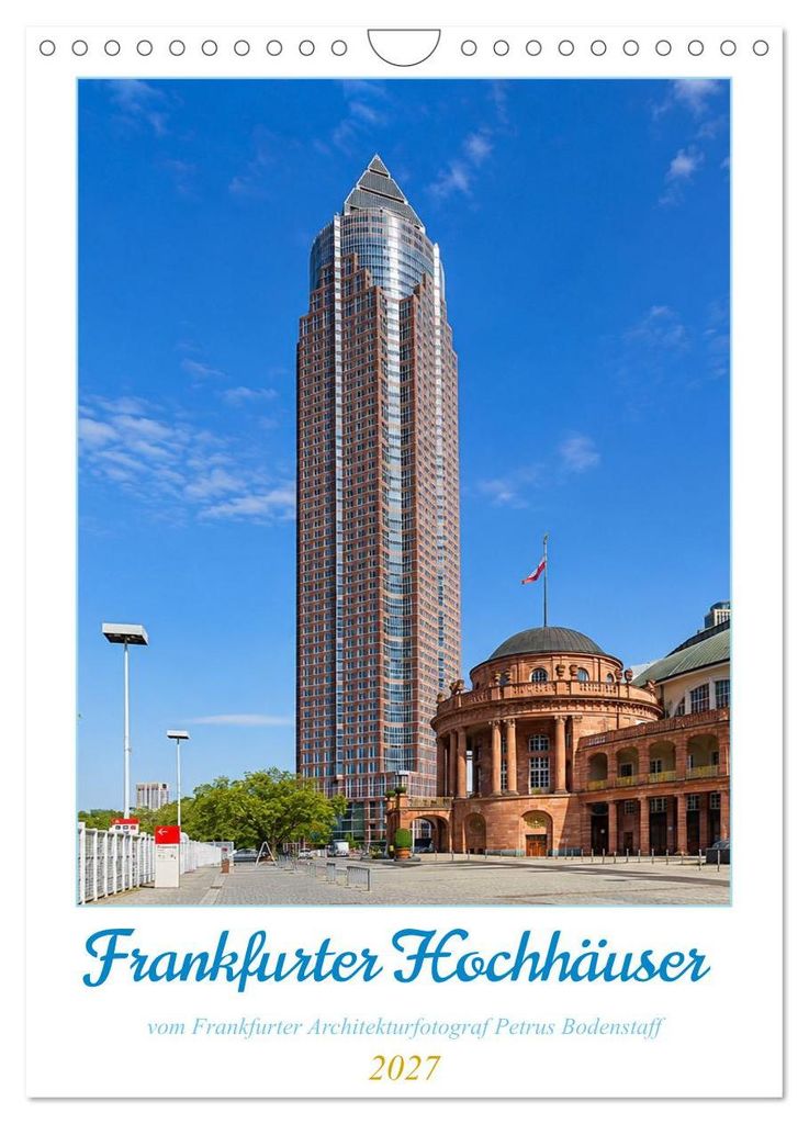 Frankfurter Hochhäuser (Wandkalender 2027 DIN A4 hoch), CALVENDO Monatskalender