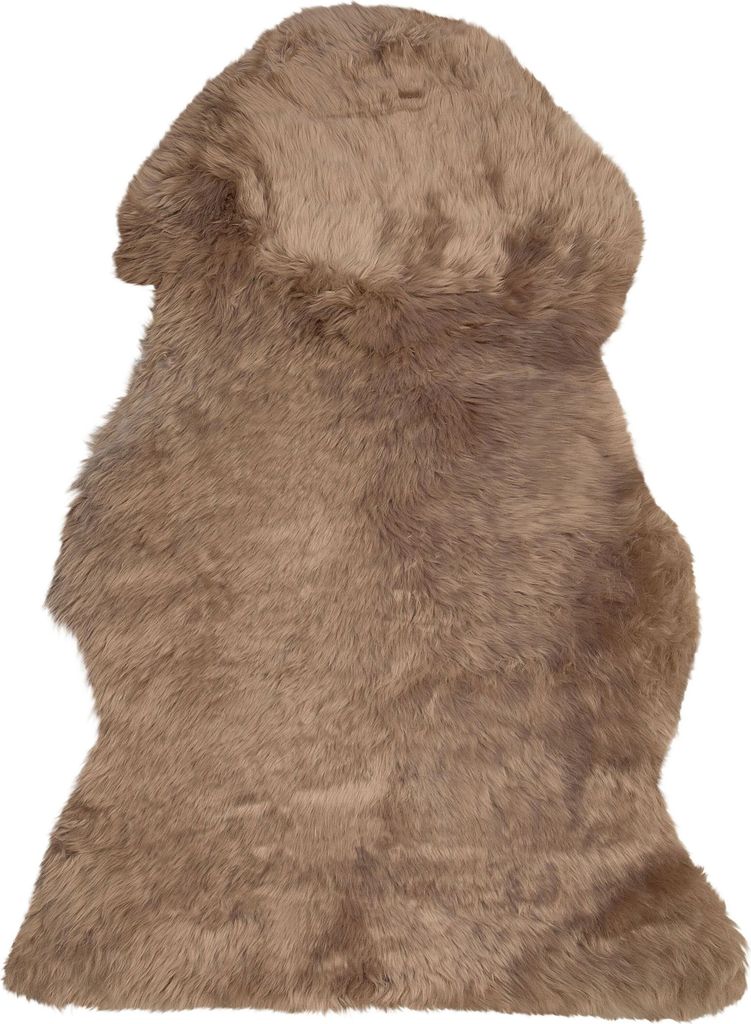 BELIANI Schaffell Braun Natürliches Leder Unregelmäßige Form Elegantes Design 65 x 110 cm