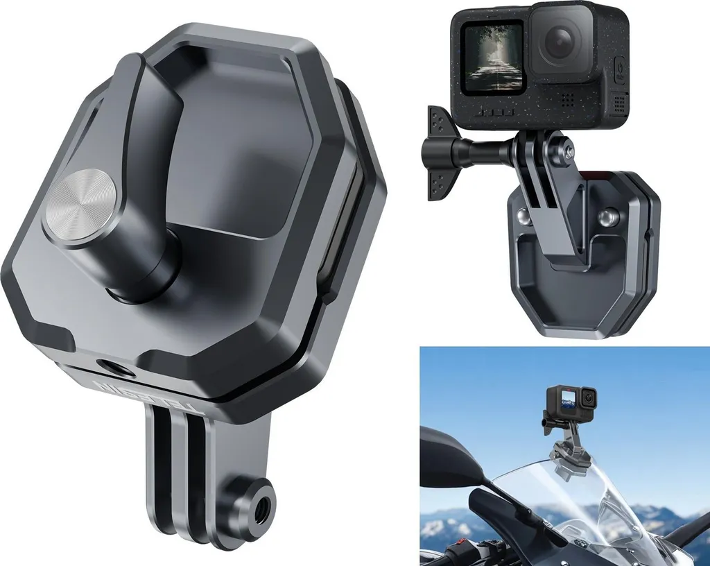 Supporto Clip Parabrezza Moto S3-EAK-03 per GoPro e Insta360 - Qualità - 2