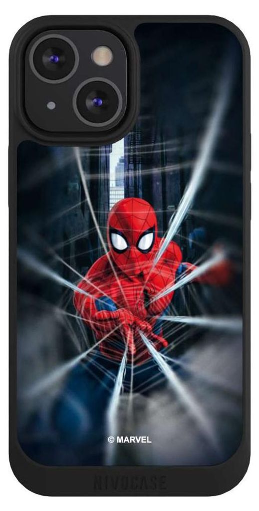 NIVOCASE Handyhülle für Apple iPhone 13 Mini Hülle NIVOpure Case Schwarz Kinofilm Marvel Spider-Man