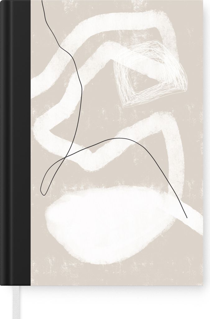 MuchoWow Notizbuch Tagebuch Haushaltsbuch Notebook A5 Linie - Abstrakt - Design - Notizblock - Notizheft - Notebook - Schreibblock - Papier