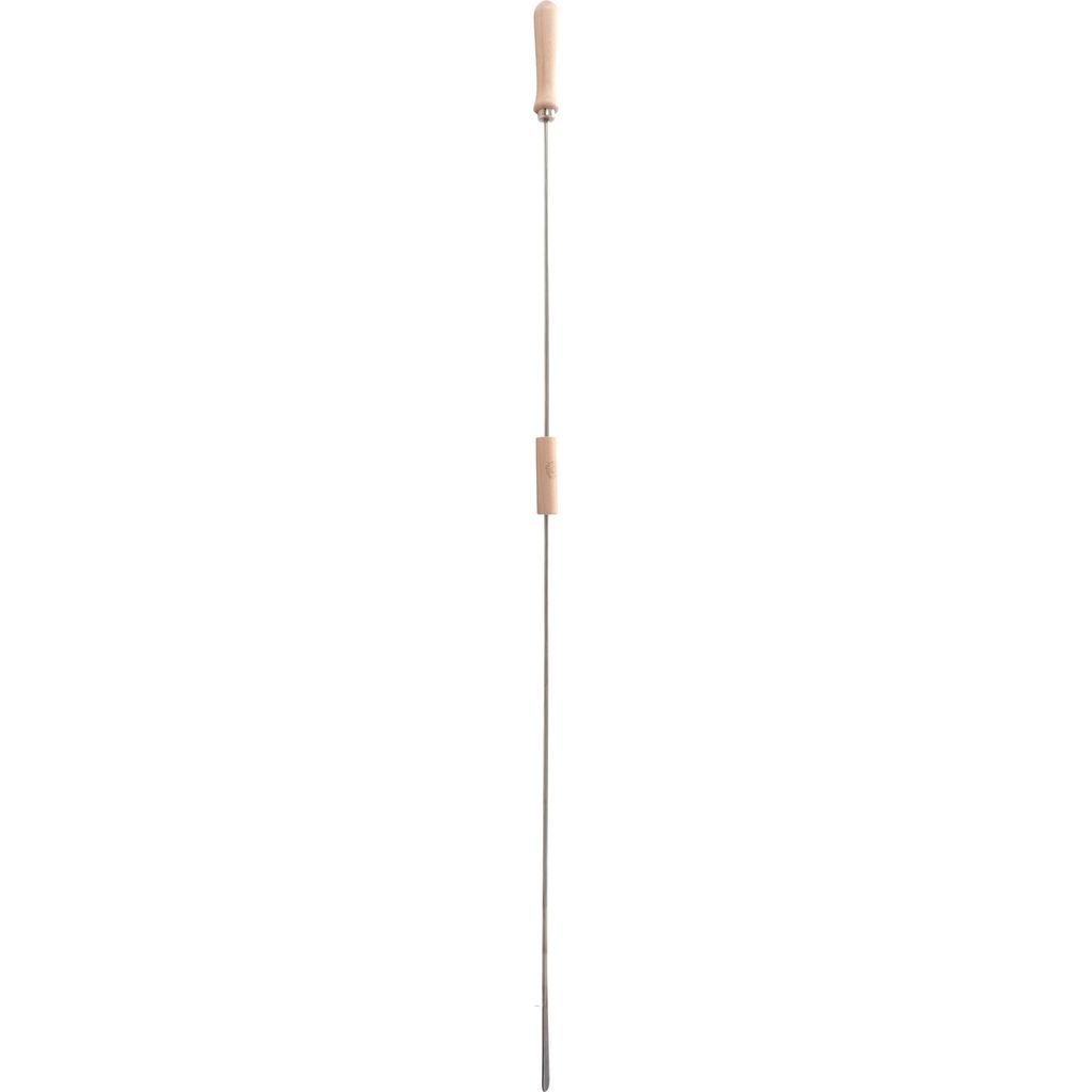 EDUPLAY 110464 Stockbrot Spieß 130 cm, silber-grau/natur