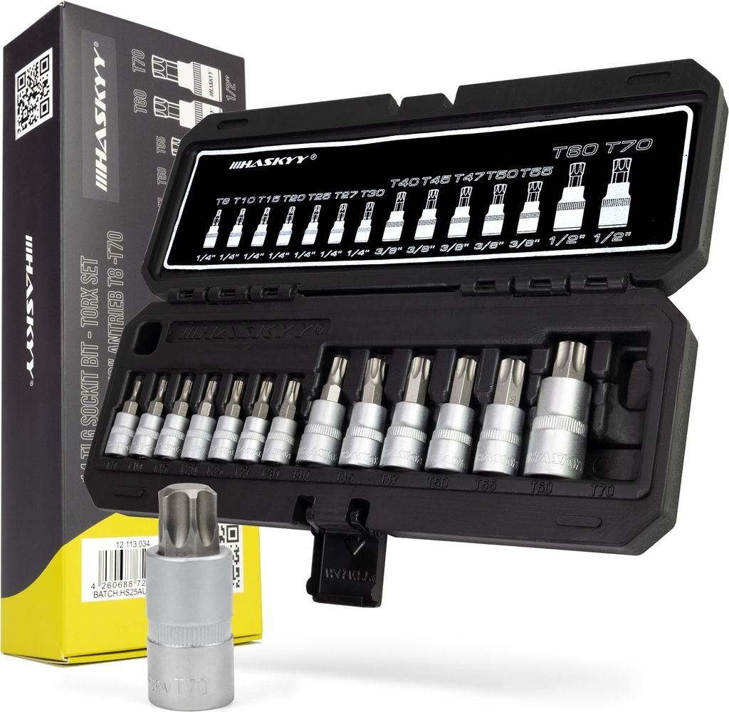 HASKYY Set di bussole Torx Chiave interna Torx Set di Immagine del prodotto 