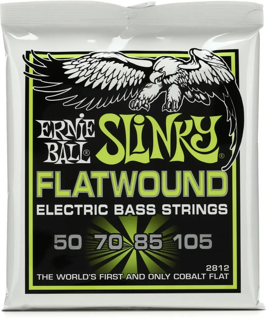 Cordes de basse électrique Ernie Ball Flatwound pour jeu fluide 50-105