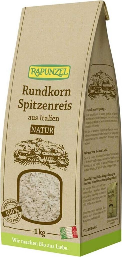 Rapunzel Rundkorn Spitzenreis natur 500 g, Reiskorn, 500 g, Produktbild 
