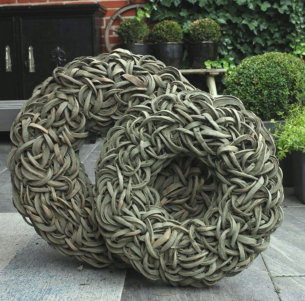 Türkranz Grün Wandkranz 40 cm Durchmesser, praktische Aufhängung