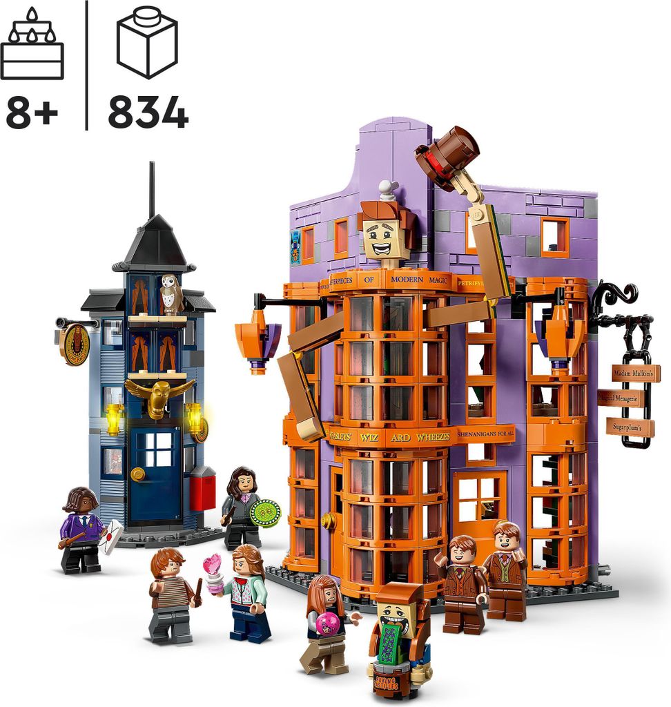 LEGO 76422 Harry Potter Winkelgasse: Weasleys Zauberhafte Produktbild 3