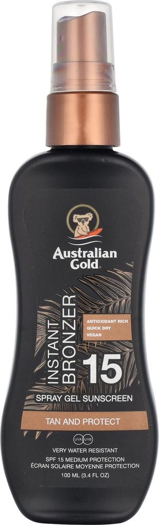 Australian Gold Spray Gel Instant Bronzer SPF15 Produktbild 
