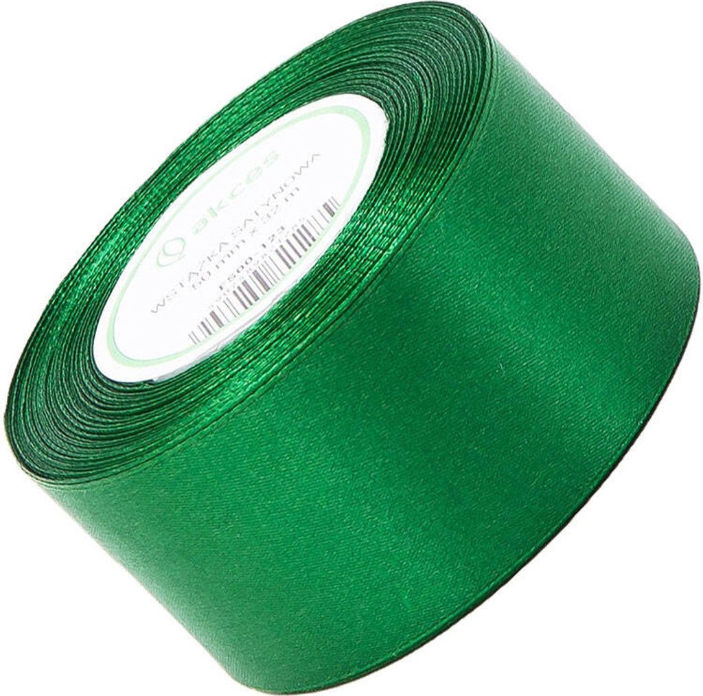 Dunkelgrünes Satinband 50mm - 32mb