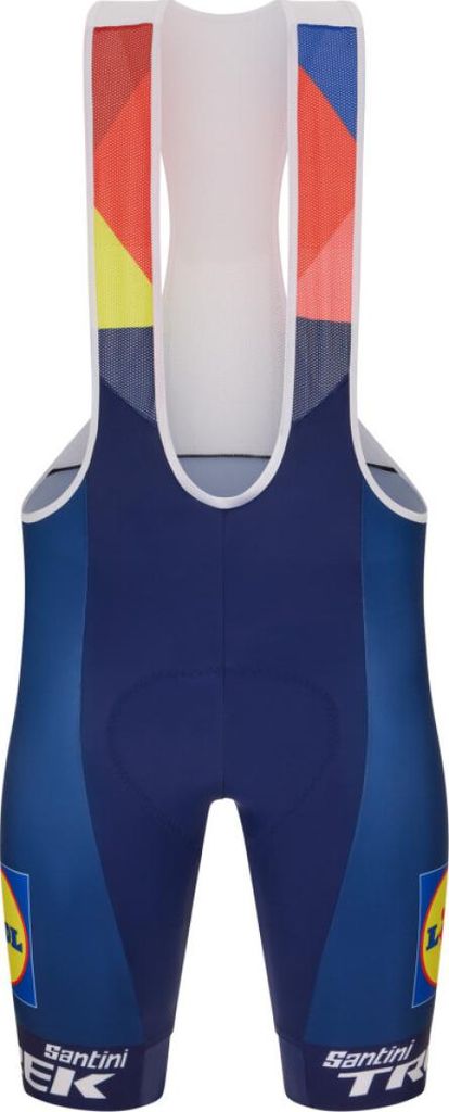SANTINI Kurze Fahrradhose mit Trägern - LIDL TREK 2025 - Blau 2XL