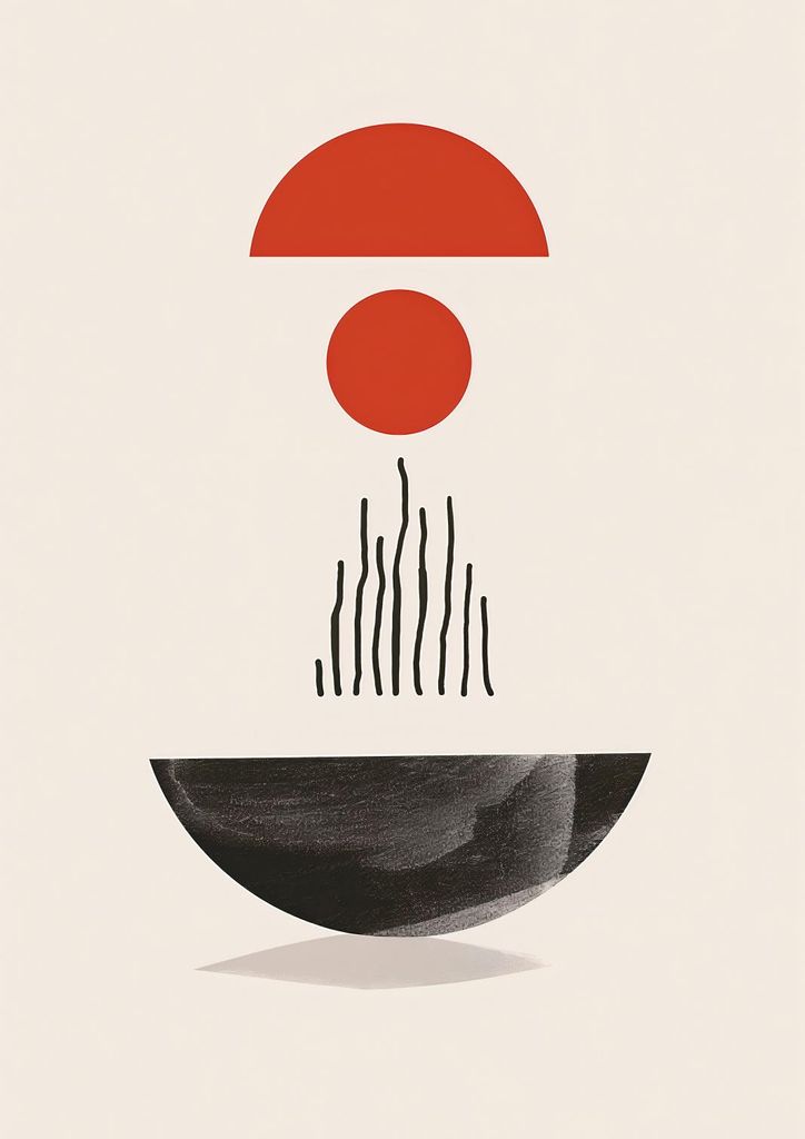 Plakat 21x29,7cm Halbrunde Form