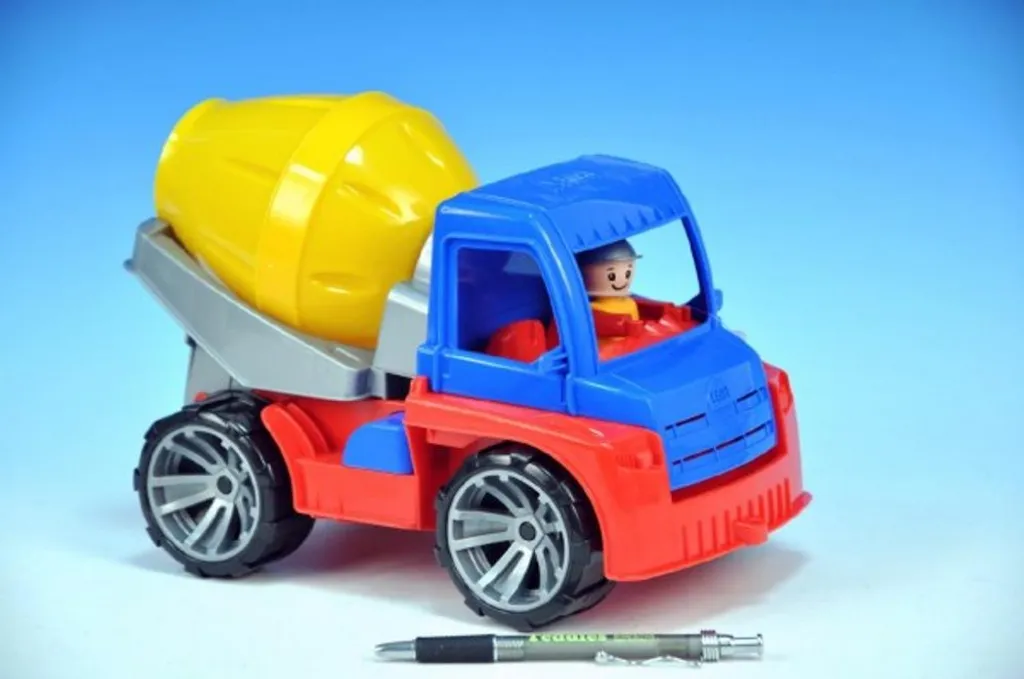 Camion-malaxeur Car Truxx incassable - Jouet avec axes en acier et toupie - 13