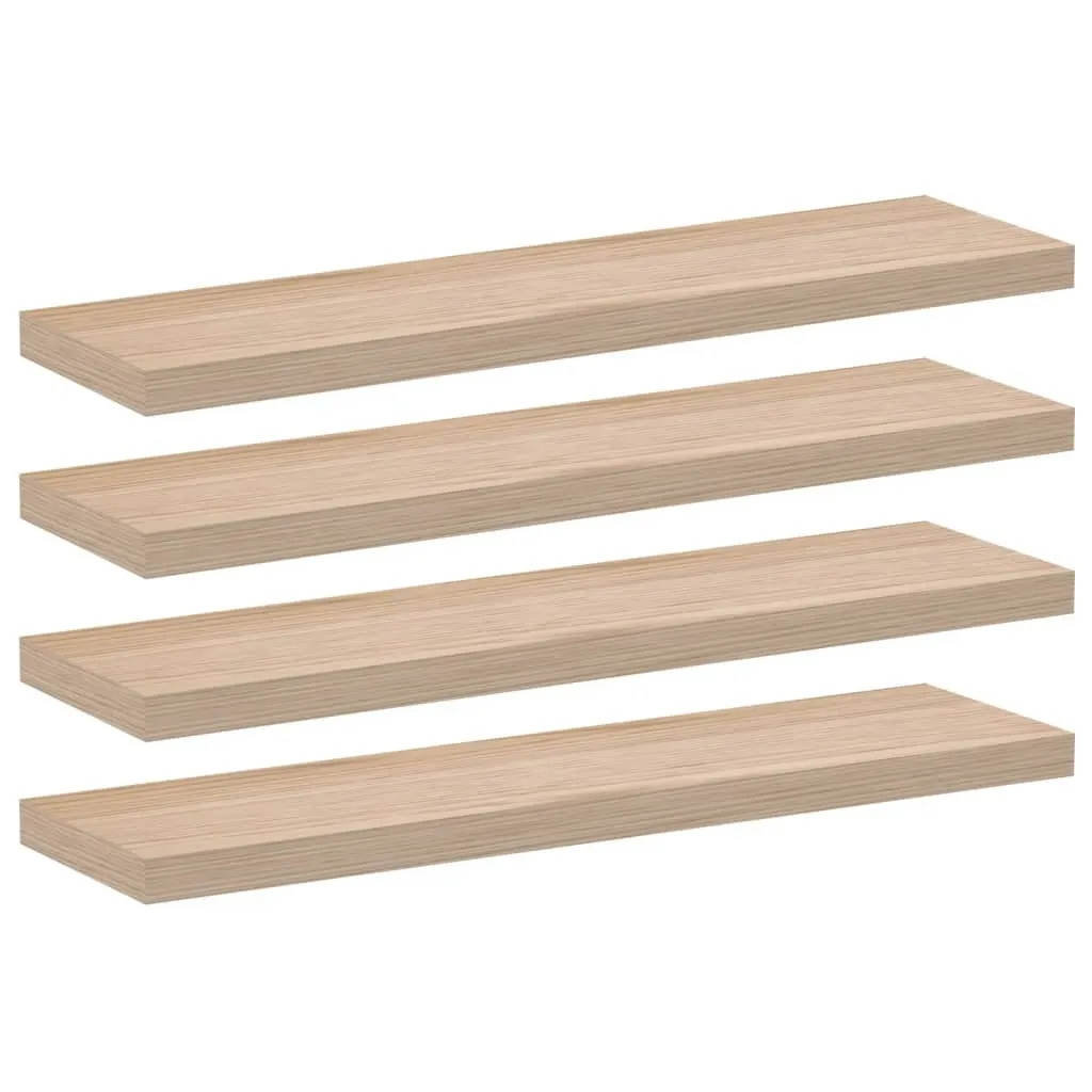 Étagères flottantes 90cm gain de place bois d'ingénierie lot de 4