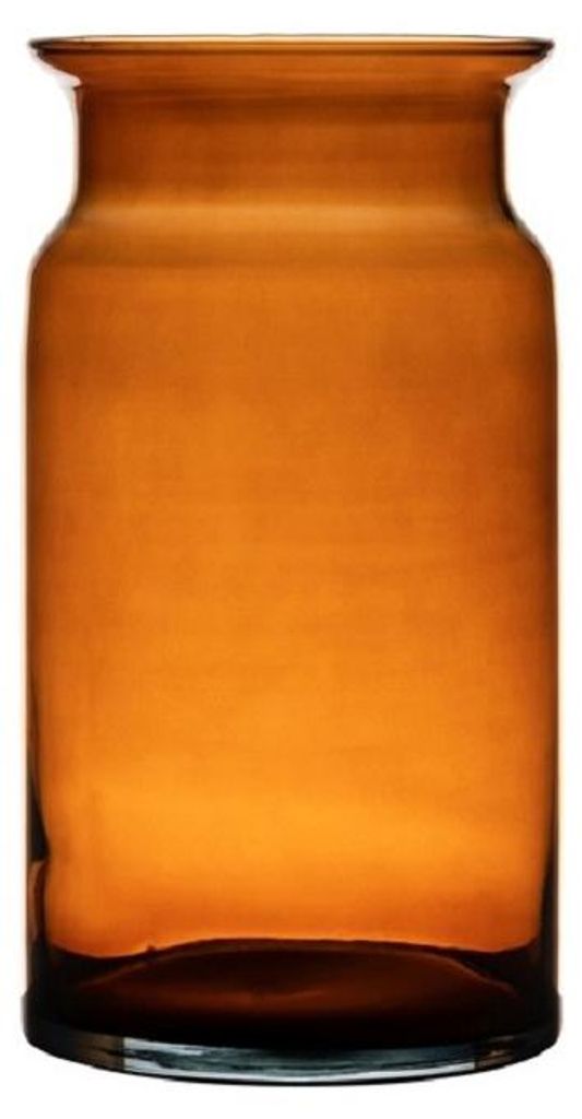 Hatchet Glass Milchkannenvase - bernsteinfarben - Glas - D15 x 29 cm