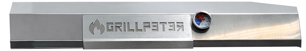 Edelstahl-Deckel für Mangal 70cm mit Thermometer Produktbild 