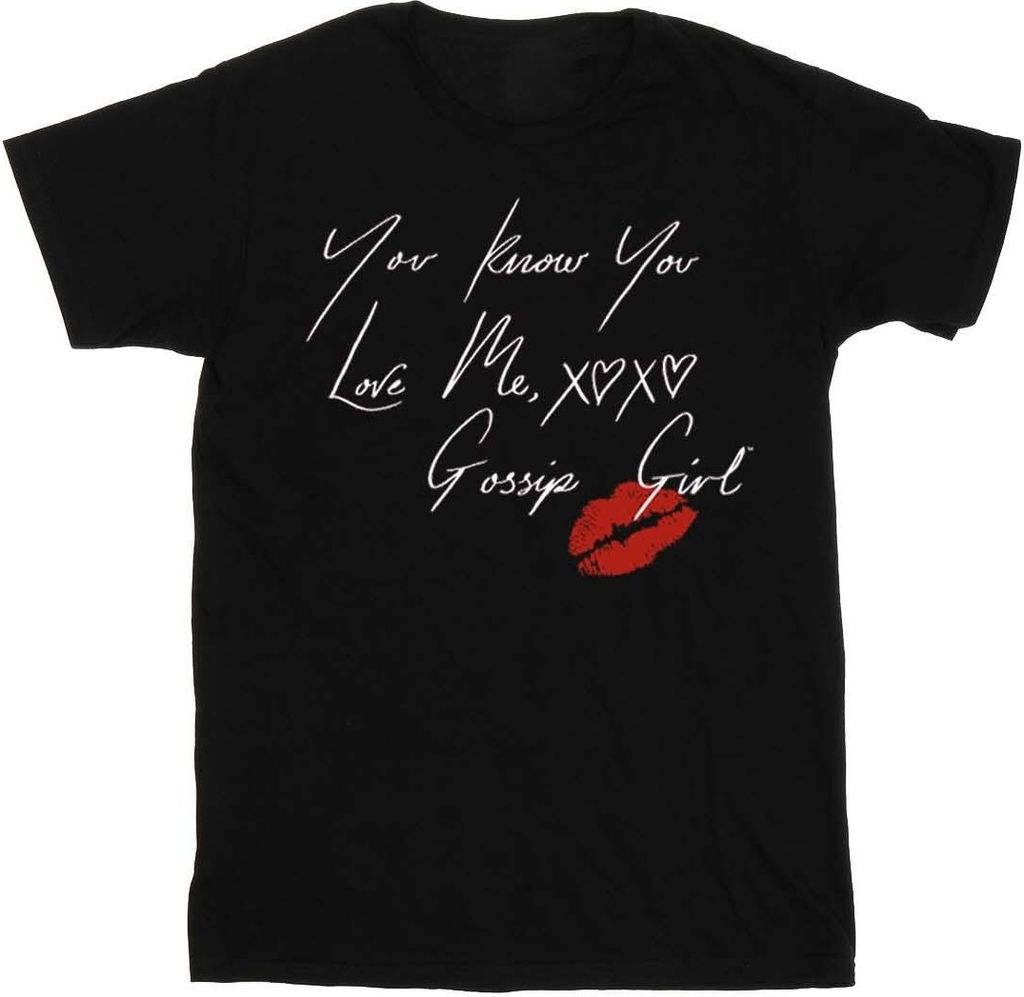 Gossip Girl - "You Know You Love Me" T-Shirt für Damen BI25980 (3XL) (Schwarz)