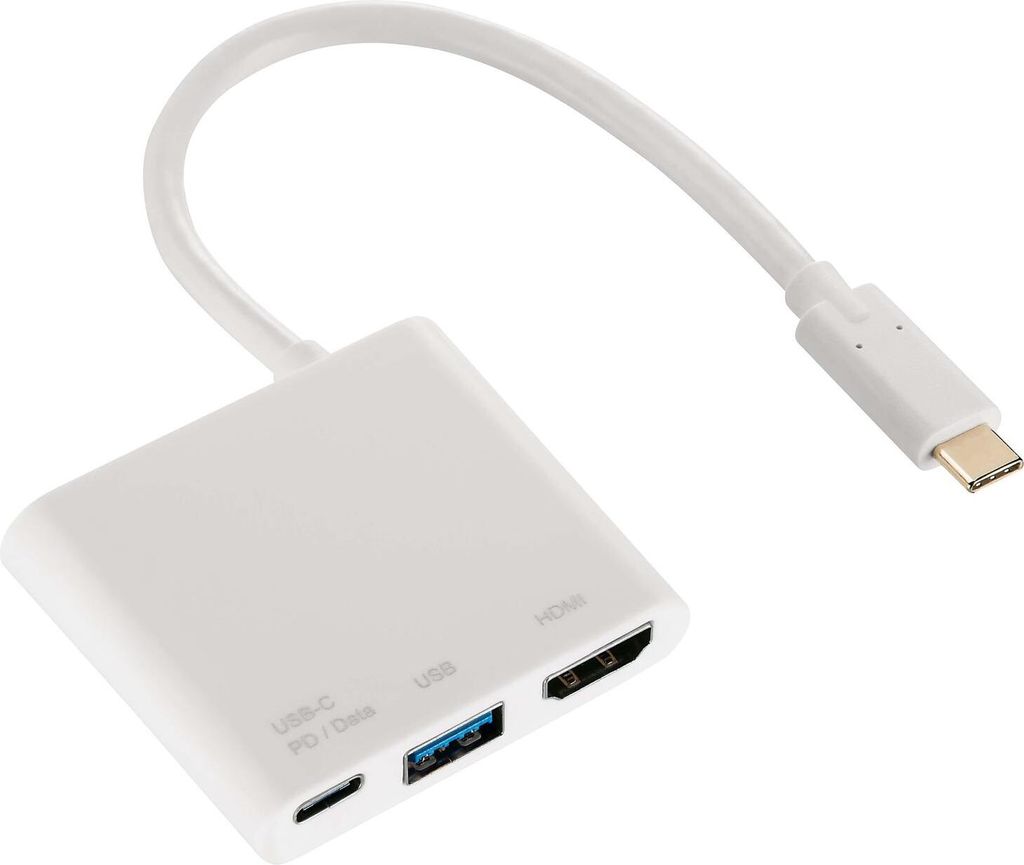 Adattatore multiplo USB-C-Hub 1:3 + HDMI Immagine del prodotto 