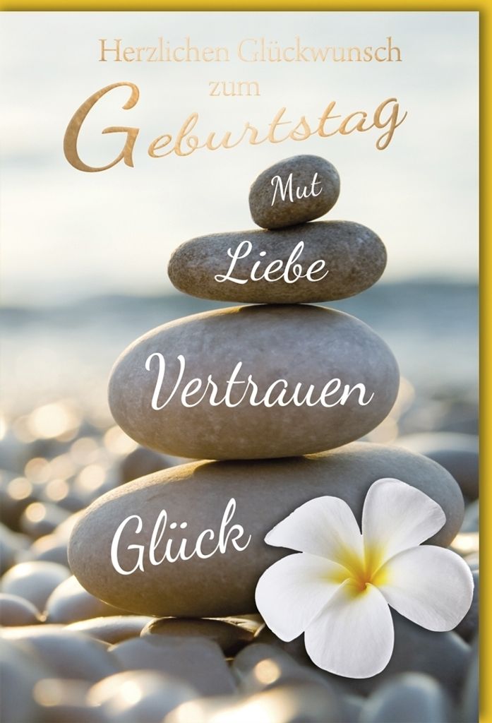 Geburtstag - Glückwunschkarte im Format 11,5 x 17 cm mit Produktbild 