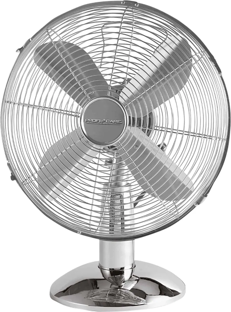Ventilateur de table ProfiCare VL 3063 M en métal inox de 30 cm