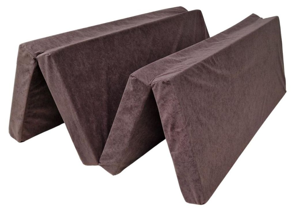 Natalia Spzoo vouwmatras 180x120x8 cm, bruin - 4-delig Productafbeelding 
