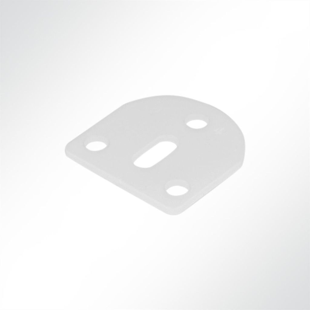Lysel Gegenplatten 40x35mm für 4-fachrolle Pro, (BxL) 30x30mm in weiß (1 Stück)