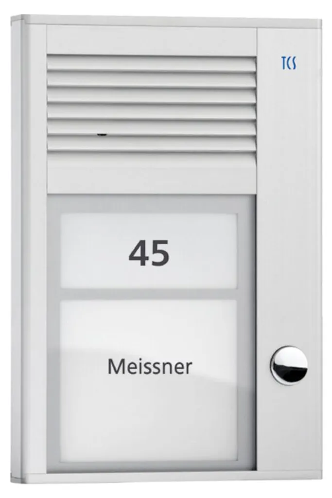 Interphone extérieur TCS PAK01-EN boîtier de commande à 1 sonnette