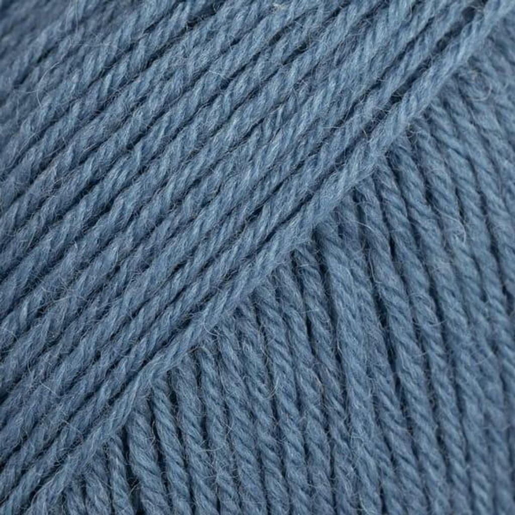 Drops Fabel Uni Colour 103 Grey Blue Strickgarn