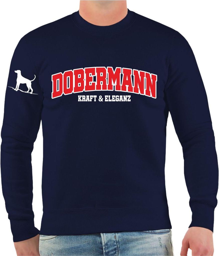 Herren Sweatshirt Dobermann Kraft & Eleganz