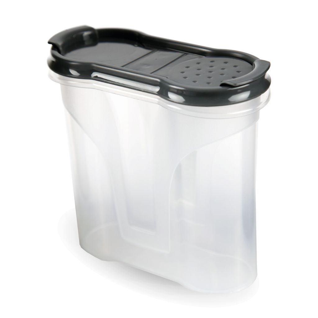 Gewürzdosen 300ml 1er Pack - Schwarz - Aufbewahrungsboxen für Gewürze - Luftdichte Schüttdose aus BPA freien Kunststoff, Vorratsdose mit Deckel