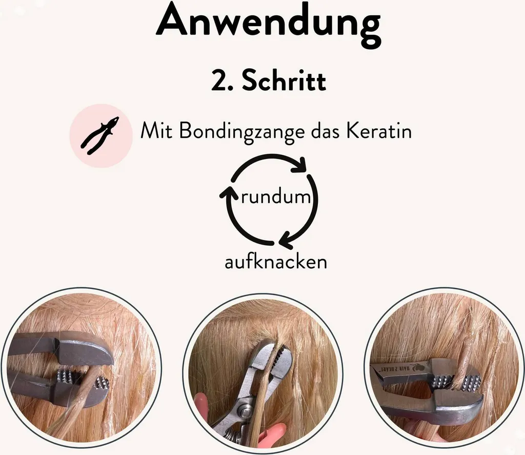 Kit Retrait Extensions Cheveux avec Solvant Liquide et Pince de Dépose - 11