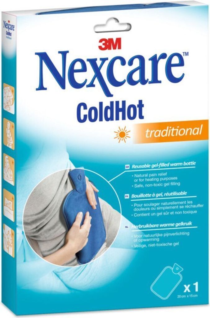 3M Nexcare ColdHot Gel-Wärmflasche Traditional, blau (N1576)
