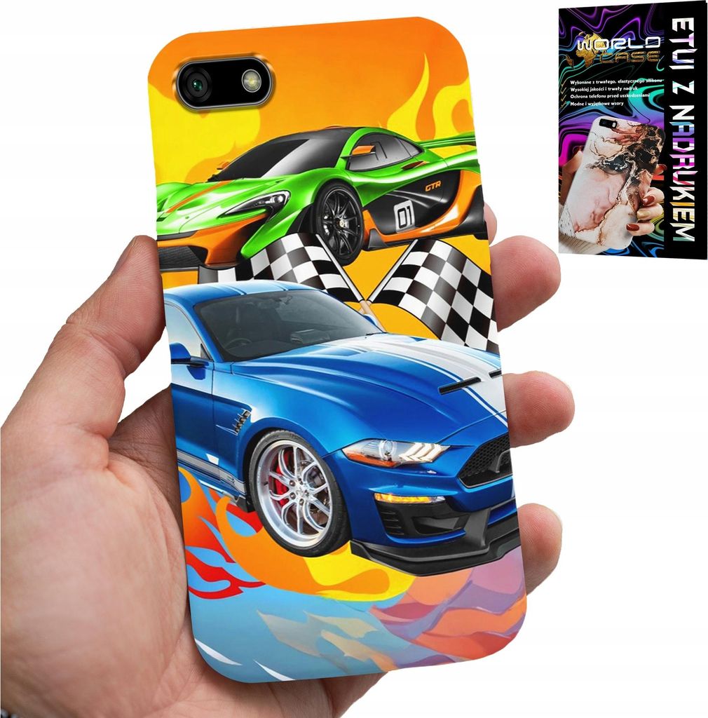 Etui Do Huawei Y5 2018 - Dla Dzieci, Samochody Wyścigowe Wyścigi