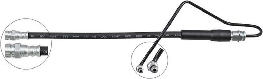 Bremsschlauch 380 mm INN M10x1.0 OUT M10x1.0 A.B.S. für u.a. AUDI Q5