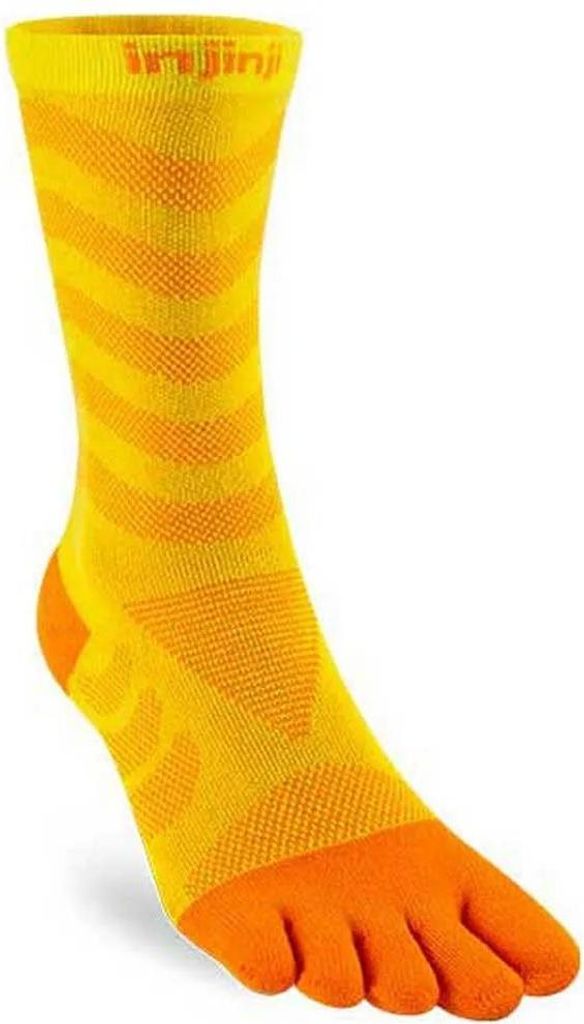 Injinji Ultra Run Crew Socken Gelb EU 35-40 Damen Gelb EU 35-40