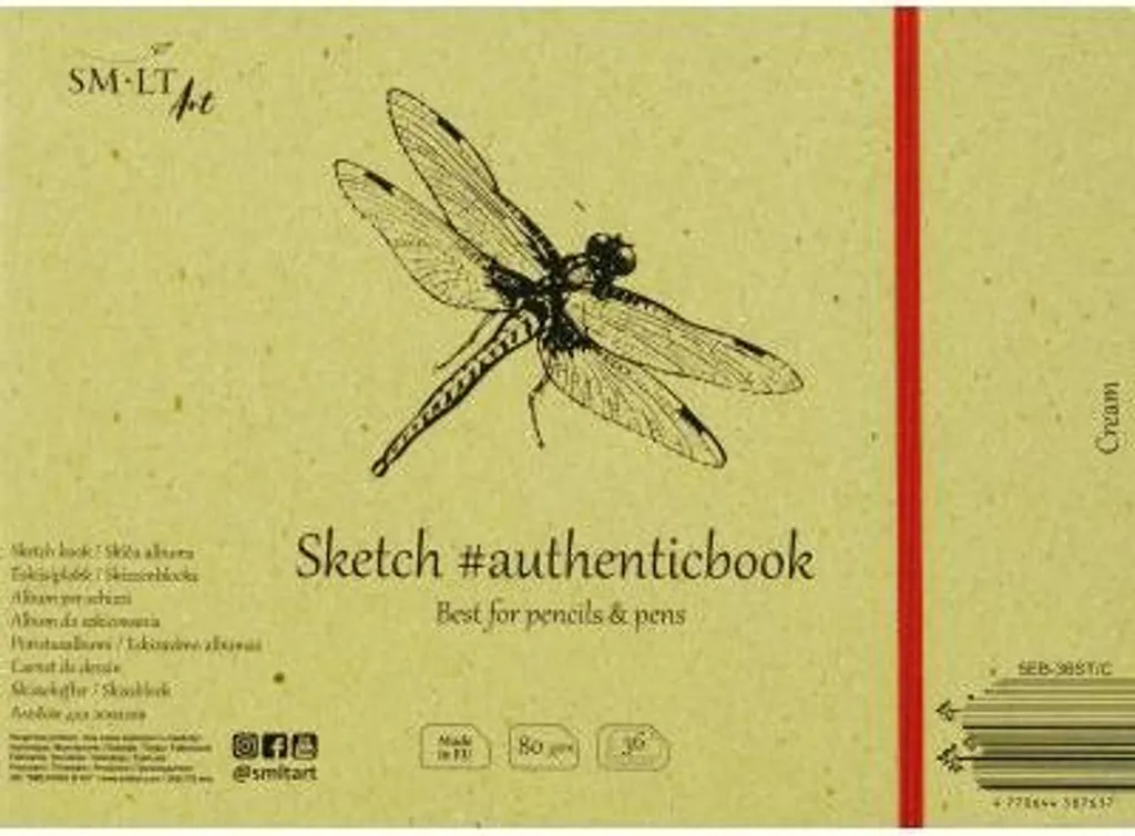 Album de croquis pour dessin au crayon 24,5x17,6 cm papier crème