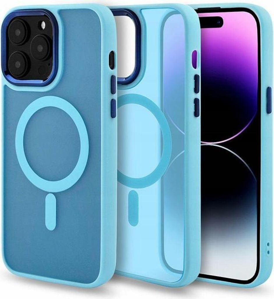 Hülle für iPhone 11 MAGSAFE MAGMAT verstärkte blaue Hülle + Glas