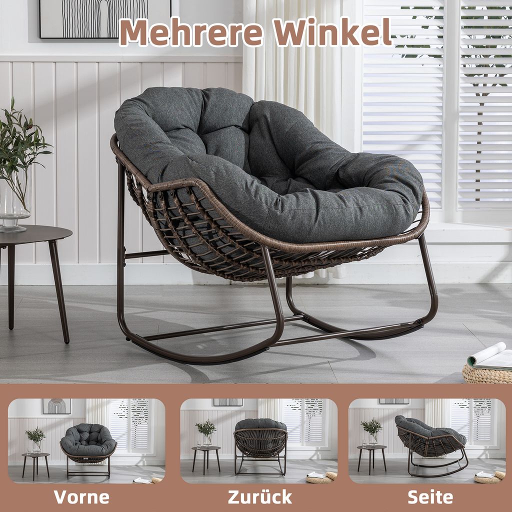 Fauteuil En Rotin Pour Intérieur Ou Extérieur, Fauteuil En