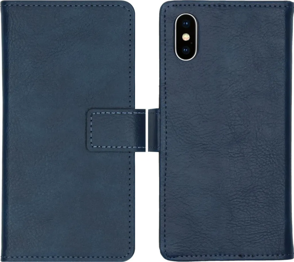 Offerta Custodia iPhone X / Xs iMoshion - Blu Scuro a Libro - Compra Ora